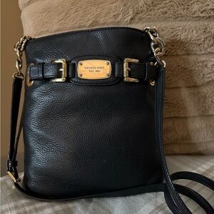 Michael Kors Black and Gold Crossbody Bag